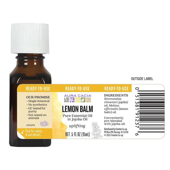 Lemon Balm Essential Oil in Jojoba