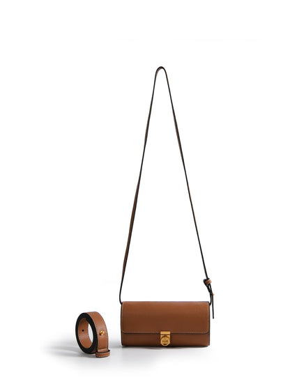 Aria 3-way Convertible Belt Crossbody Pencil Bag, Caramel