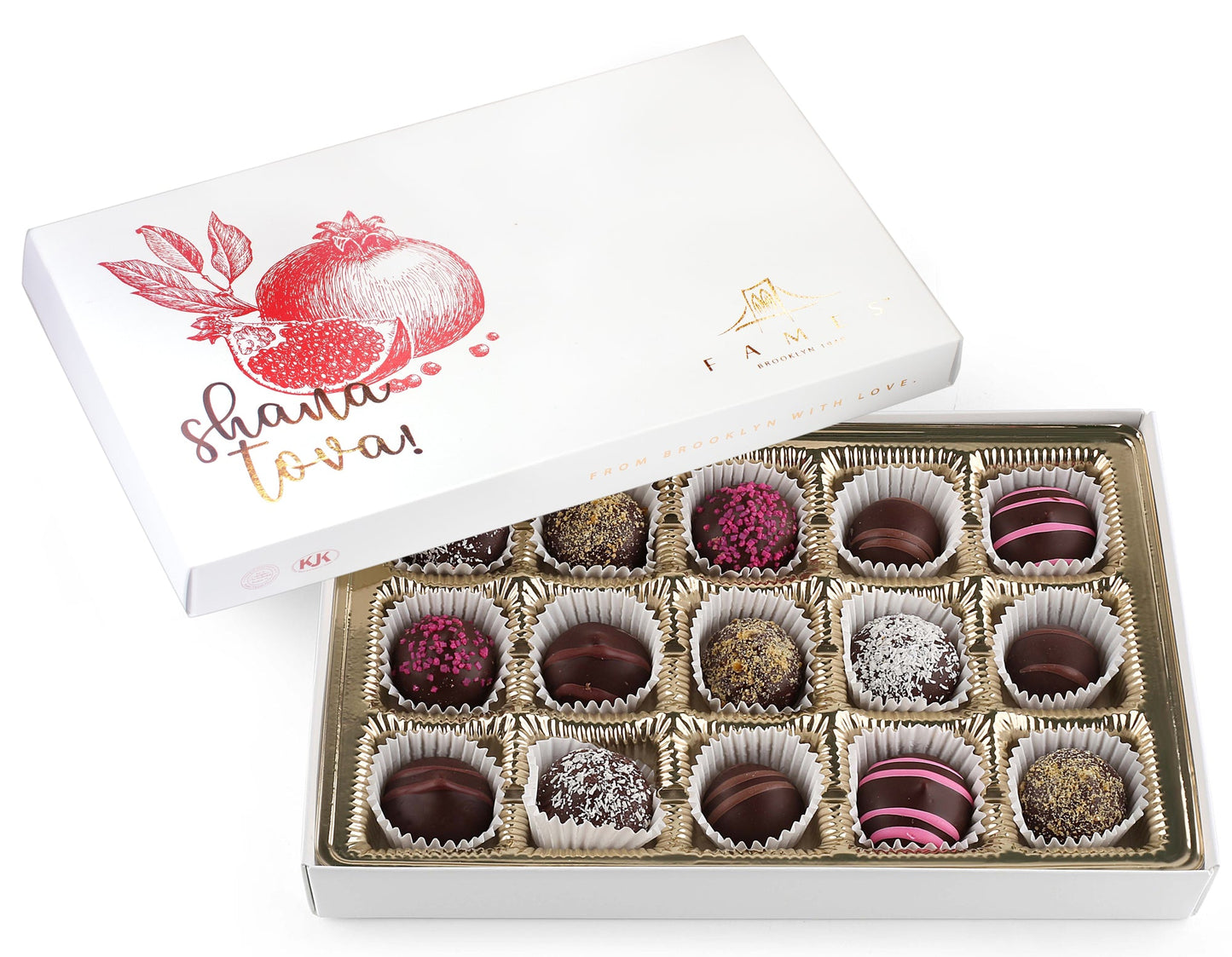 Shana Tova Chocolate Gift Box - 15 Pc. Kosher Pareve.