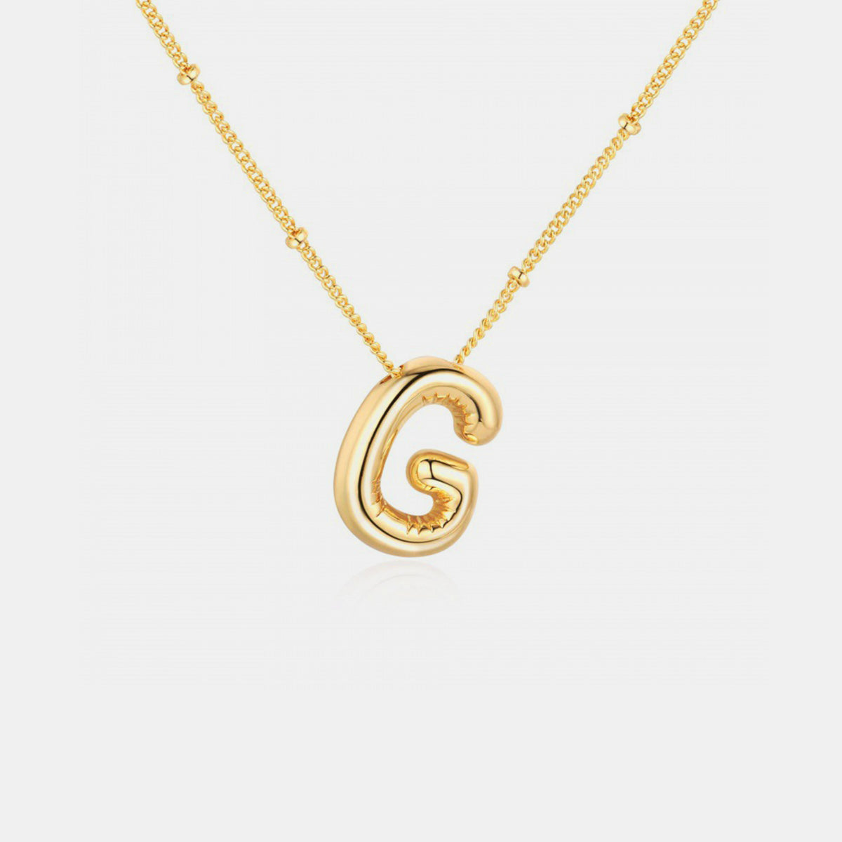 Initial Letter Pendant Necklace