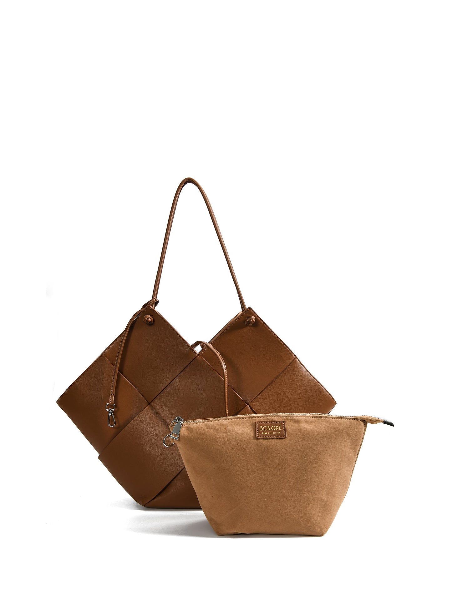 Taylor Contexture Leather Bag, Caramel