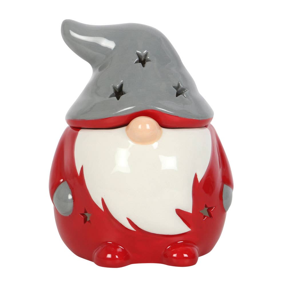 Red and Grey Christmas Gonk Oil/ Wax Burner Tea Light