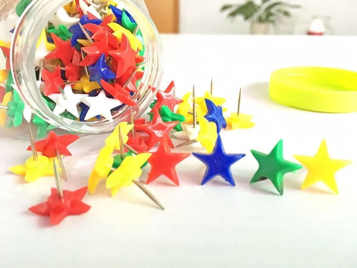 100pc Star Push Pin