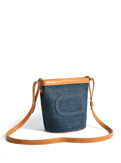 Dorothy Middle Size Bucket Bag, Denim