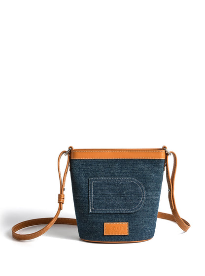 Dorothy Middle Size Bucket Bag, Denim