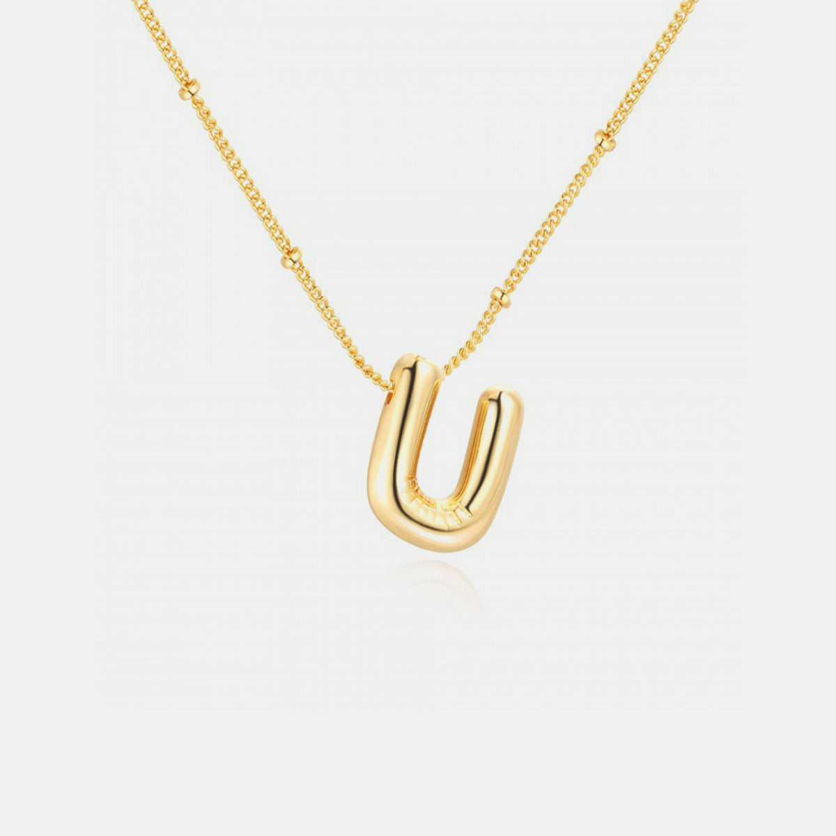 Initial Letter Pendant Necklace