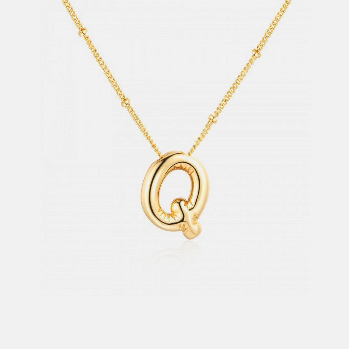 Initial Letter Pendant Necklace