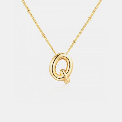 Initial Letter Pendant Necklace