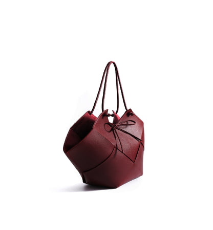 Taylor Contexture Leather Bag, Plum (Bungundy)