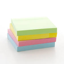 100 Ct. 3x3 Pastel Stick On Notes (4/Pack) – Sticky Notes