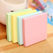 100 Ct. 3x3 Pastel Stick On Notes (4/Pack) – Sticky Notes