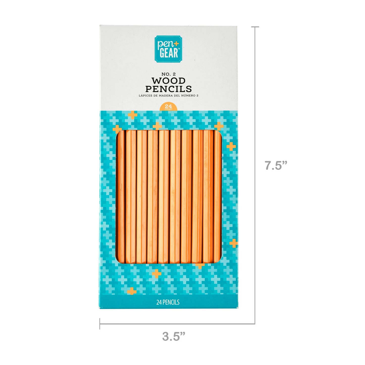 Pen+Gear No. 2 Wood Pencils, 24 Count