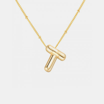 Initial Letter Pendant Necklace