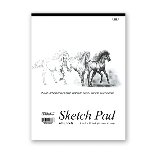 40 Ct. 9" X 12" Premium Sketch Pad