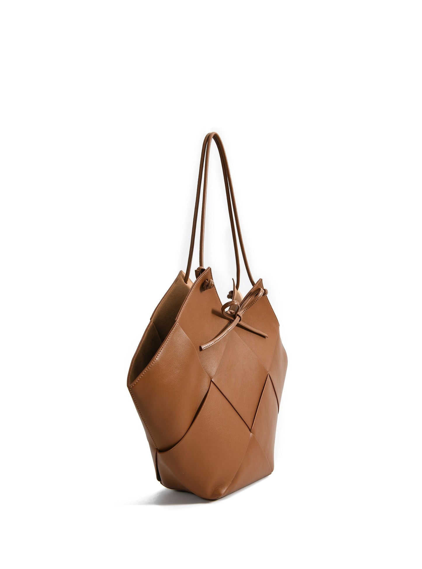 Taylor Contexture Leather Bag, Caramel