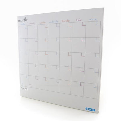 14" x 14" Magnetic Dry Erase Calendar Tile