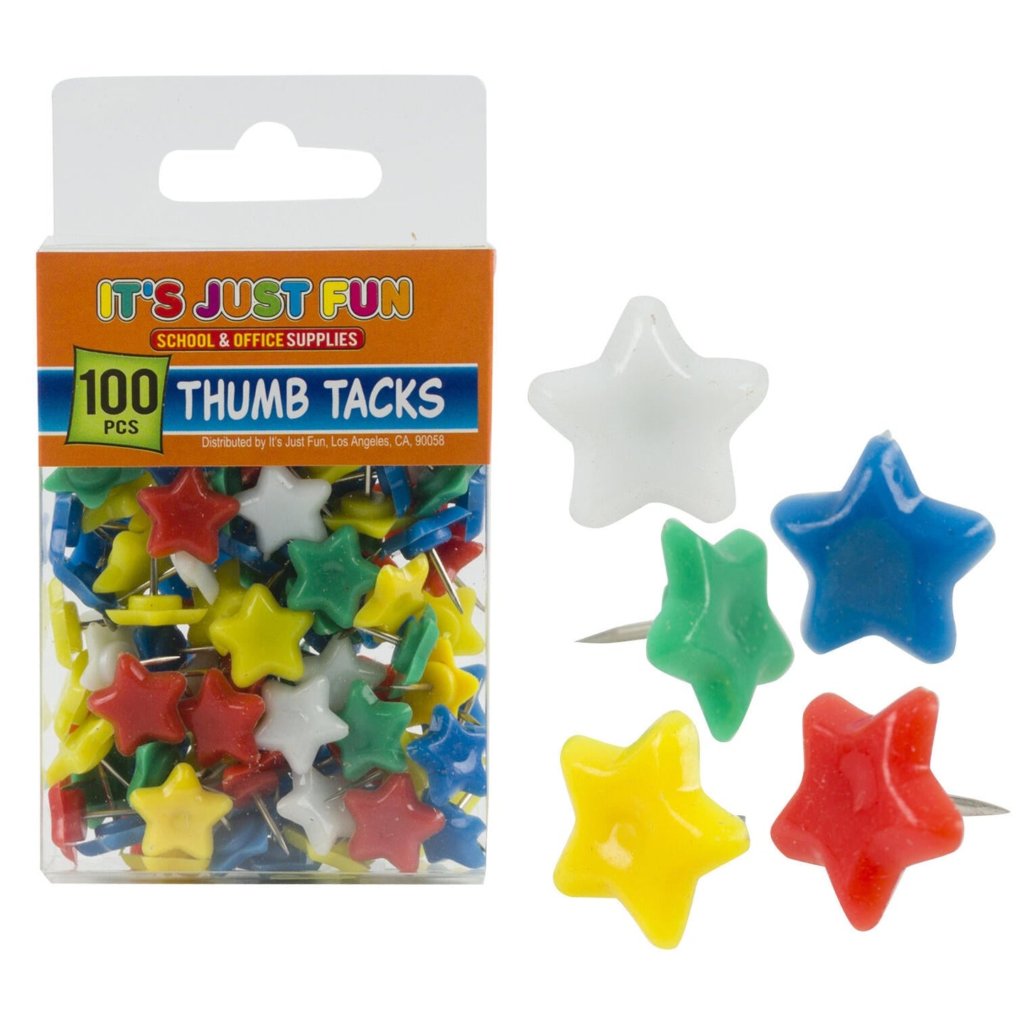 100pc Star Push Pin