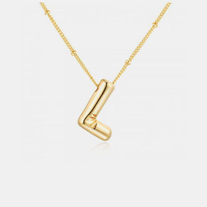 Initial Letter Pendant Necklace