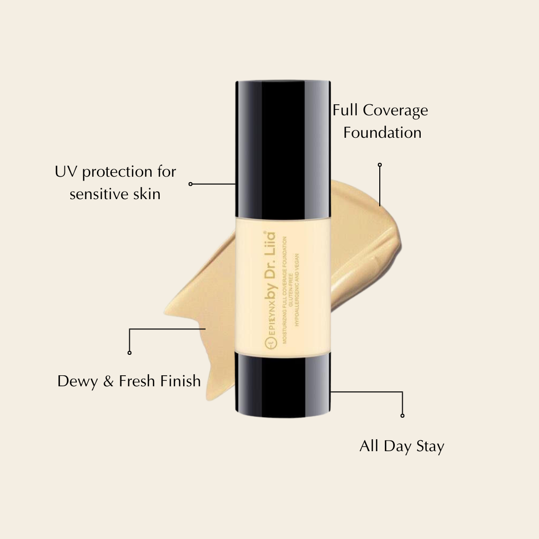 Full Coverage Foundation with SPF 15 - For Flawless Skin