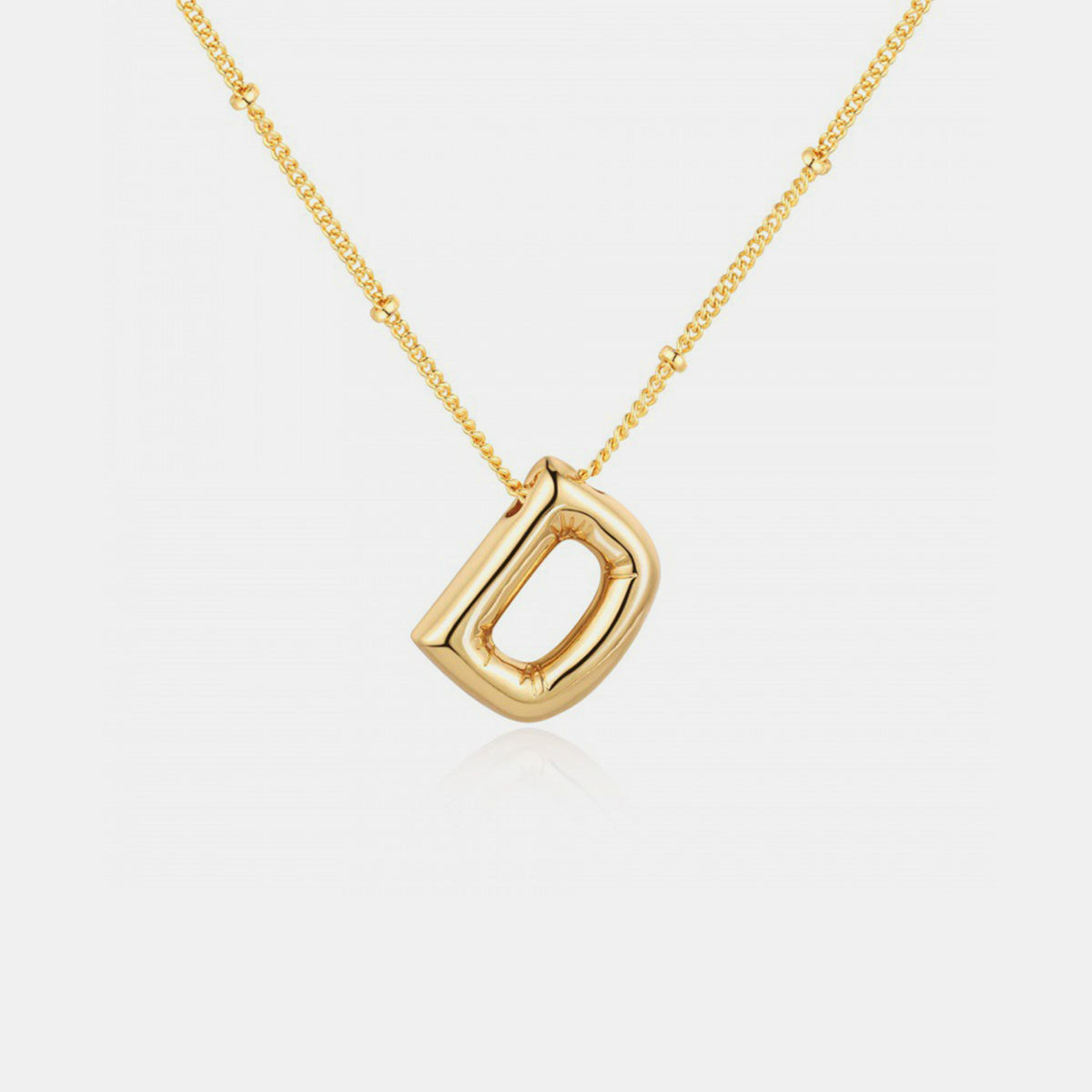 Initial Letter Pendant Necklace