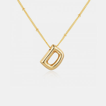 Initial Letter Pendant Necklace