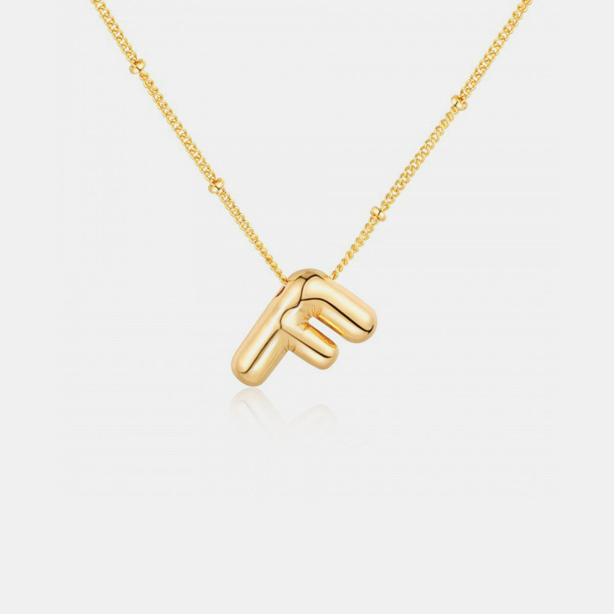 Initial Letter Pendant Necklace