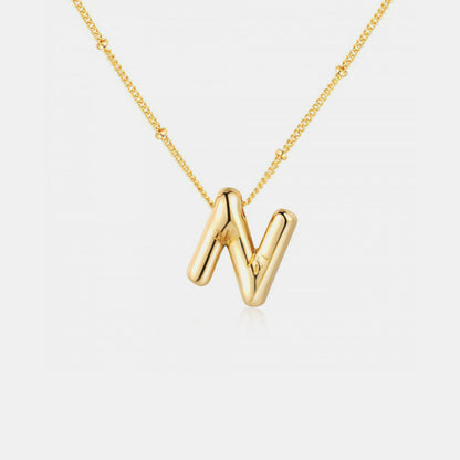 Initial Letter Pendant Necklace