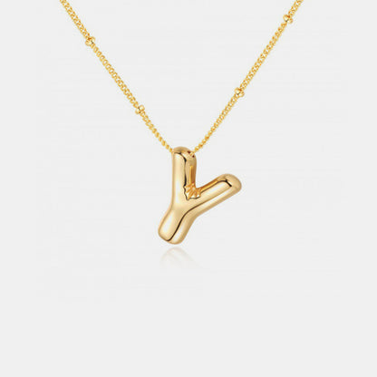 Initial Letter Pendant Necklace