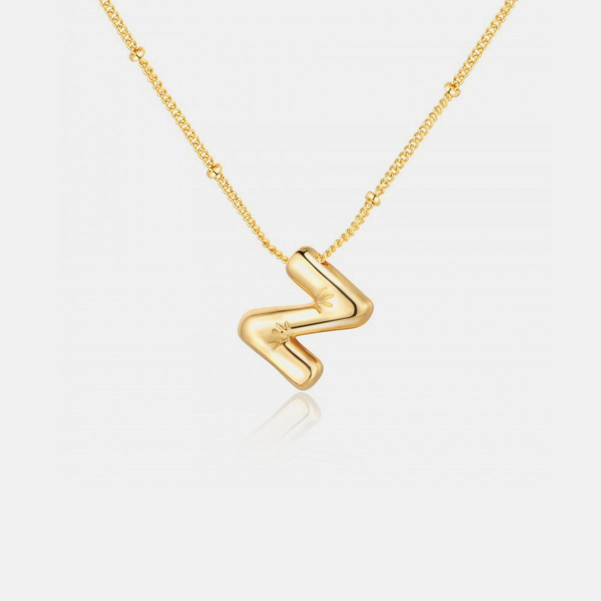 Initial Letter Pendant Necklace