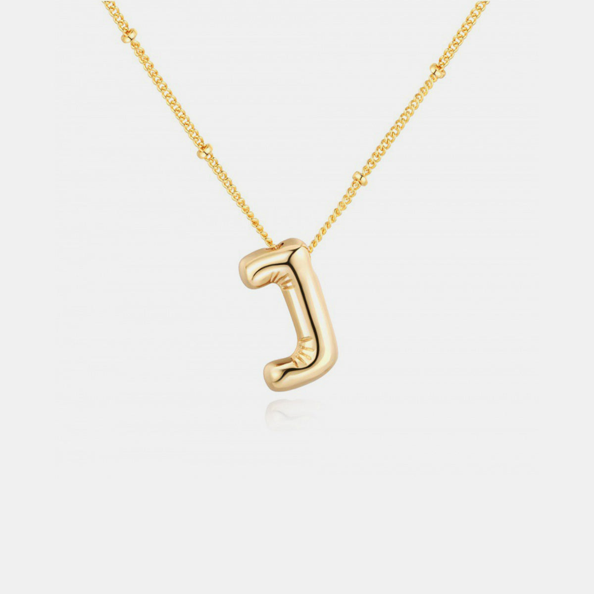 Initial Letter Pendant Necklace