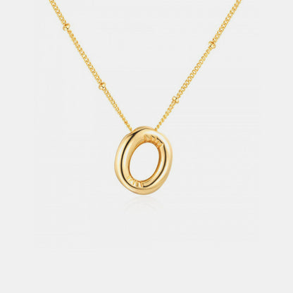 Initial Letter Pendant Necklace