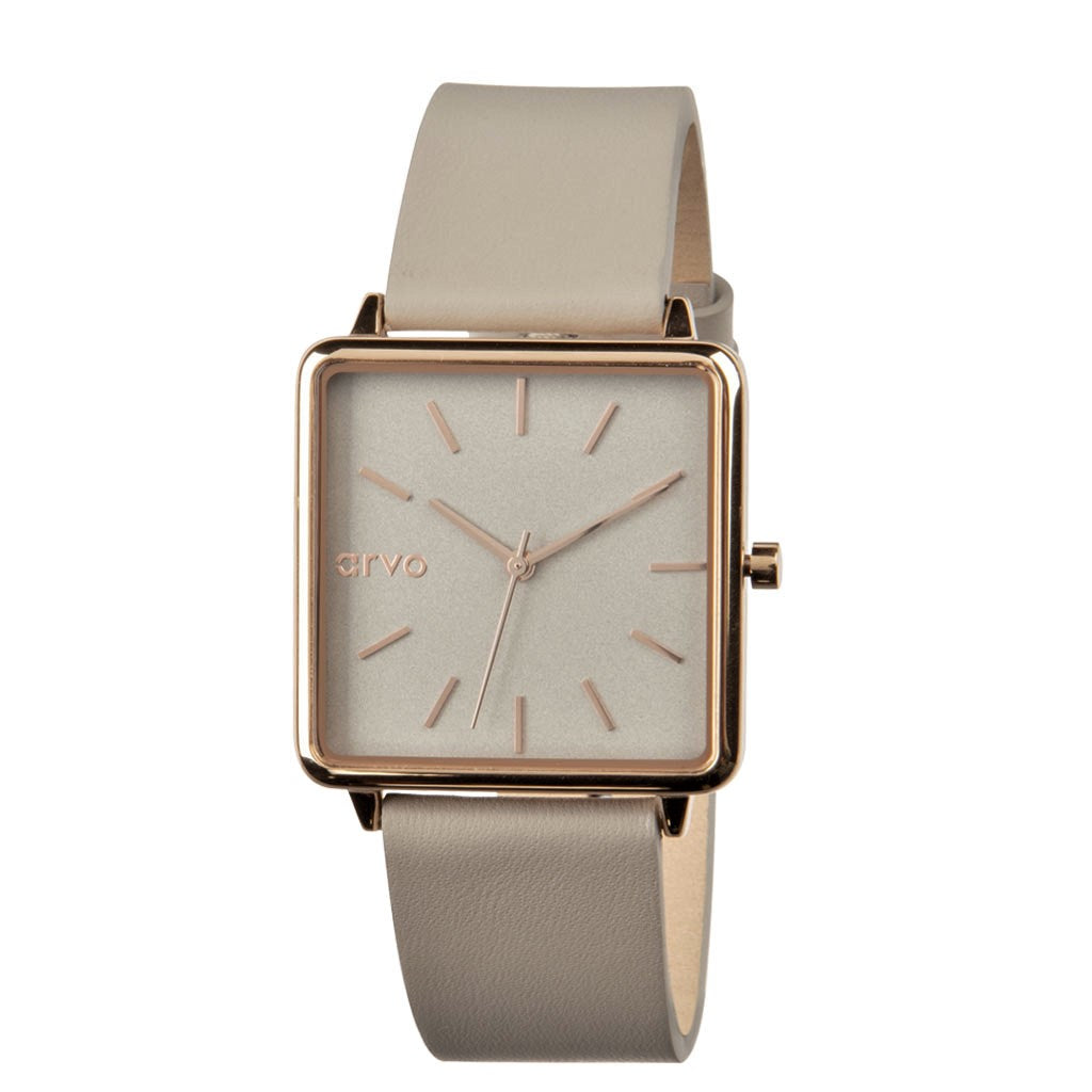 Arvo Time Squared Watch - Taupe