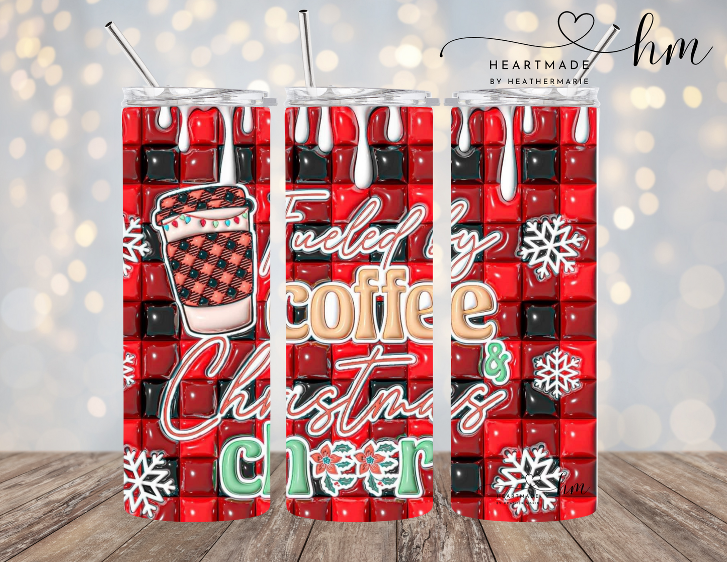 Coffee and Christmas Cheer 3D Tumblers