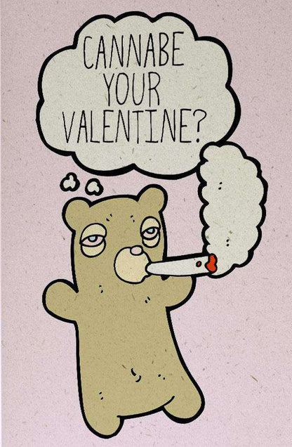 Cannabe Your Valentine Hemp Valentine's Day Card