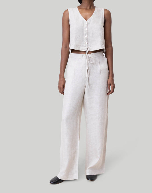 Wide Leg Linen Pants