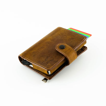 Orlando - Genuine Leather Pop-Up RFID Premium Cardholder