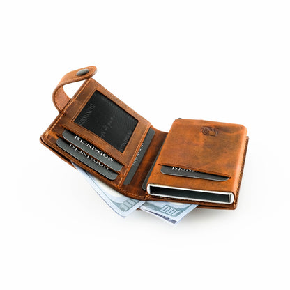 Orlando - Genuine Leather Pop-Up RFID Premium Cardholder