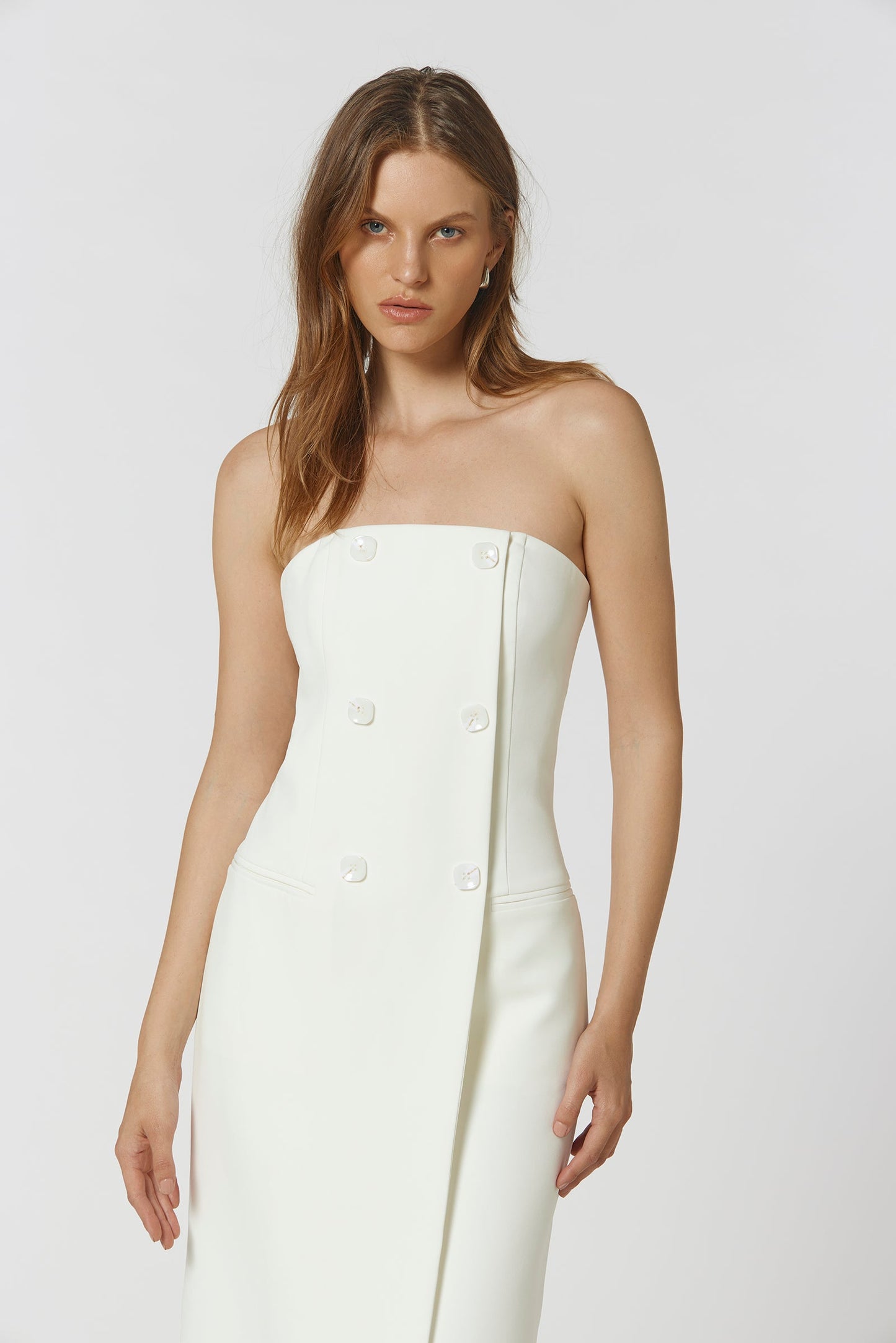 Tailored Dress Ivory