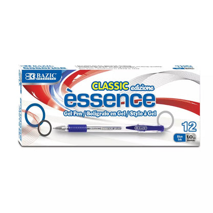 Essence Gel Pen Blue w/ Cushion Grip (12/Box)