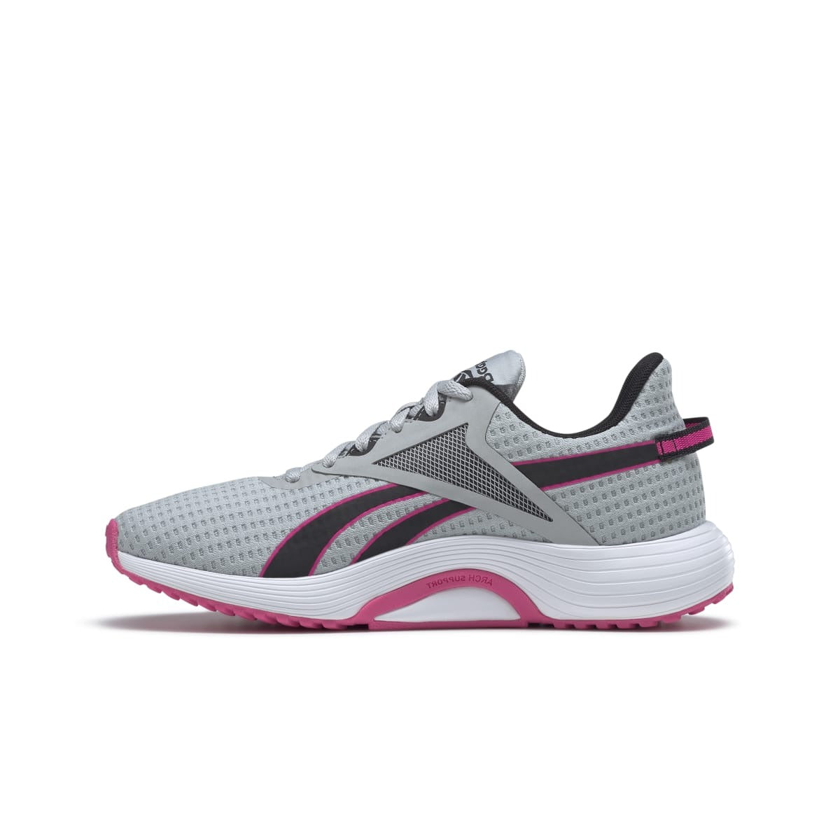 REEBOK GY3975 LITE PLUS 3 WMN'S (Medium) Grey/Black/Pink Mesh Running Shoes