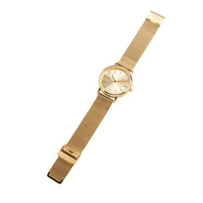 Arvo Gold Time Sawyer Watch - Gold Mesh Band