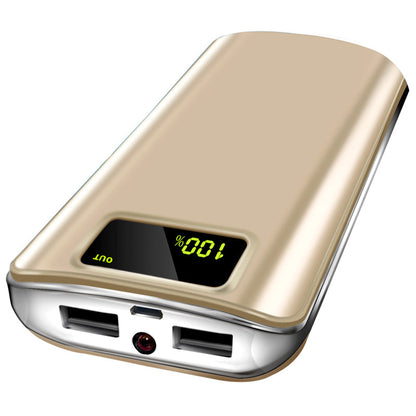 20000mAh External Battery Power Bank Dual USB With LED Flashlight