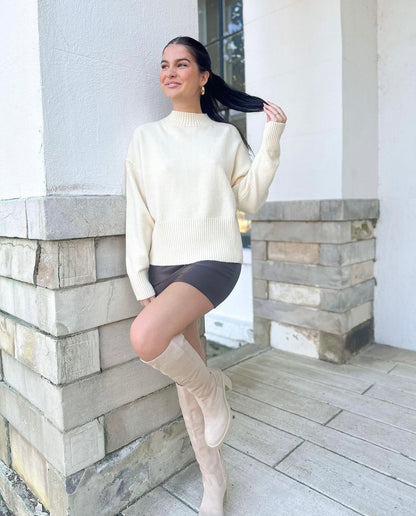 Mock-neck Sweater