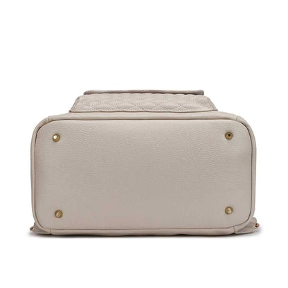 Monaco Diaper Bag | Pearl White