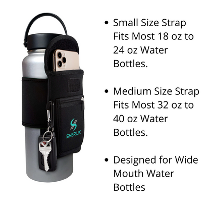 BLACK SHERLIX WATER BOTTLE HOLDER