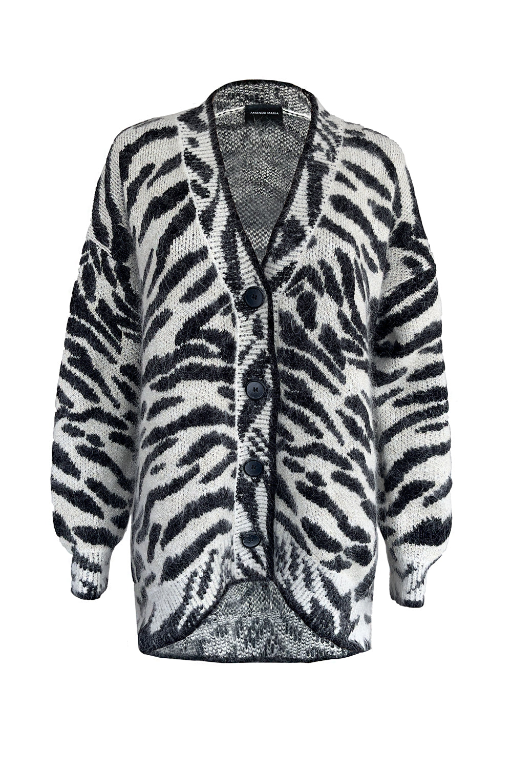 Mohair Zebra Cardigan