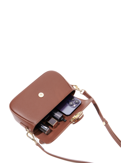 Makoto Leather Bag, Brown