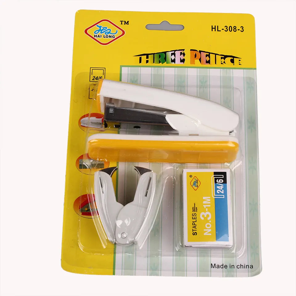 Mini Stapler 3pc Set - Random Color