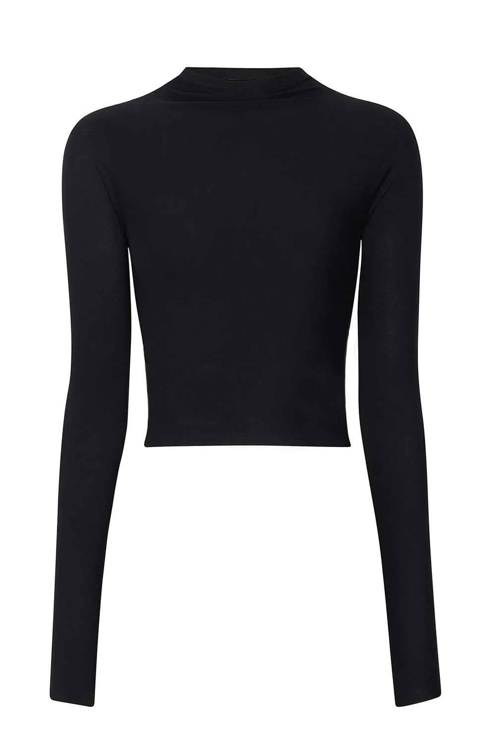 Mock-neck Long Sleeve Top