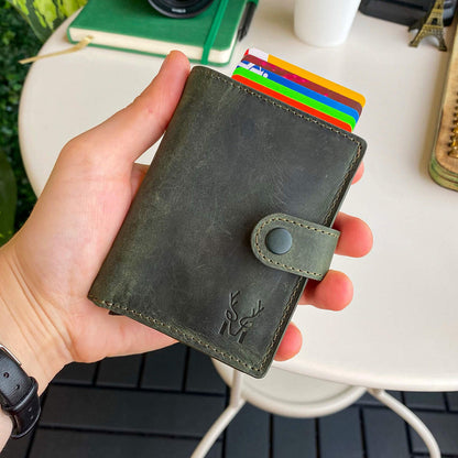 Orlando - Genuine Leather Pop-Up RFID Premium Cardholder